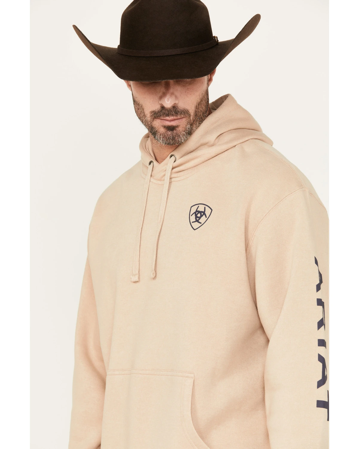 Ariat Men's Logo Hooded Sweatshirt 4 Ariat Men's Logo Hooded Sweatshirt - Image 2