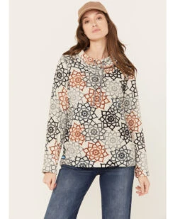 Kavu Women's Bella Coola Lunar Dreams Polar Fleece Sweatshirt