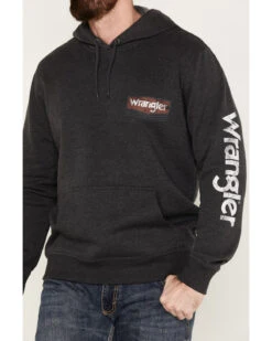 Wrangler Men's Logo Hooded Sweatshirt -Ariat Shop 2000378473 001 P3