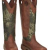Justin Men's Rush Strike Camo Shaft Leather Pull On Snake Boots - Square Toe -Ariat Shop 2000378668 340 P1