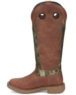 Justin Men's Rush Strike Camo Shaft Leather Pull On Snake Boots - Square Toe -Ariat Shop 2000378668 340 P3