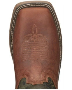 Justin Men's Rush Strike Camo Shaft Leather Pull On Snake Boots - Square Toe -Ariat Shop 2000378668 340 P6