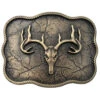 Andwest Men's Antique Brass Scalloped Elk Skull Buckle 2 Andwest Men's Antique Brass Scalloped Elk Skull Buckle -Ariat Shop 2000379920 000 P1