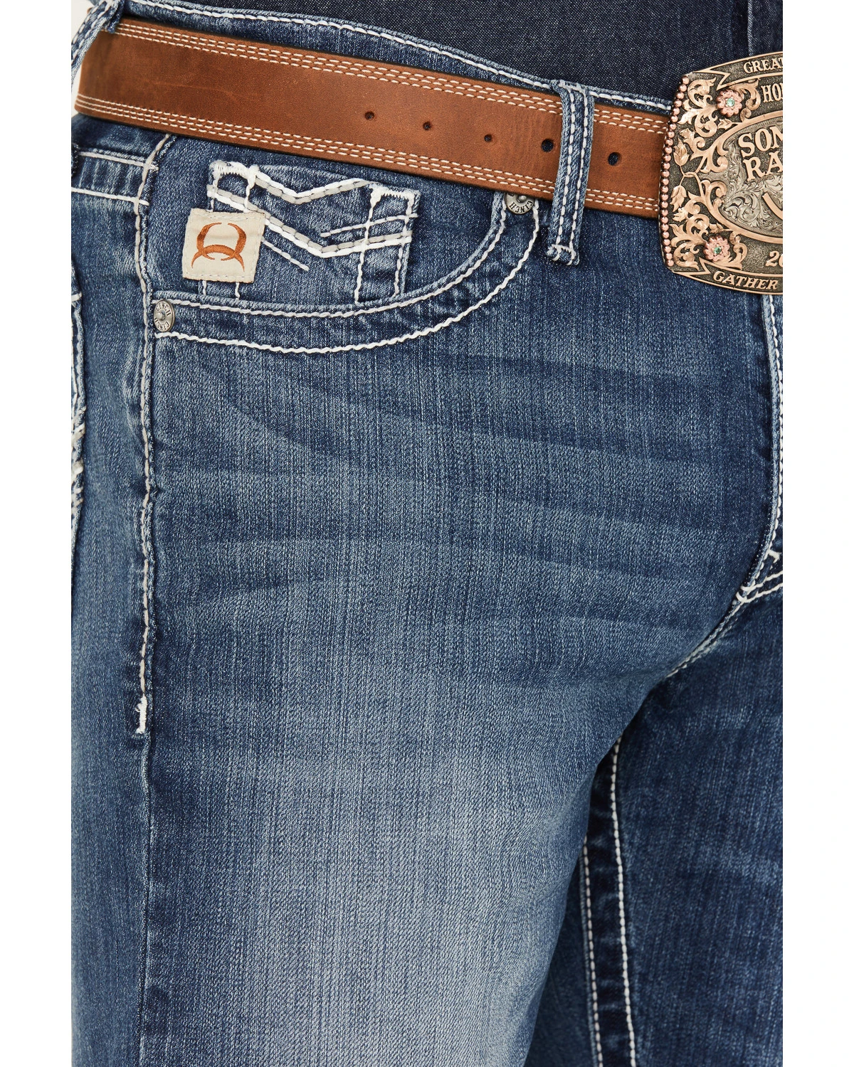 Cinch Men's Ian Medium Stonewash Slim Boot Performance Stretch Denim 4 Cinch Men's Ian Medium Stonewash Slim Boot Performance Stretch Denim - Image 2