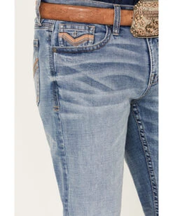Cody James Men's Dodge City Light Wash Relaxed Boot Stretch Denim Jeans -Ariat Shop 2000381215 413 P2