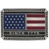 Montana Silversmiths Trimmed Square American Flag Attitude Belt Buckle -Ariat Shop 2000381505 040 P1