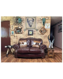 Shawnee Trading Post Mounted Genuine Longhorn Stands On Cowhide Base -Ariat Shop 2000382548 200 P4