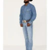Rock 47 By Wrangler Men's Crazy Ivan Light / Medium Wash Slim Straight Stretch Denim Jeans -Ariat Shop 2000384277 400 P1