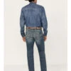 Rock & Roll Denim Men's Revolver Medium Vintage Wash Slim Straight Reflex Denim Jeans -Ariat Shop 2000386198 414 P1