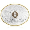 Montana Silversmiths Classic Western Oval Two-Tone Initial Belt Buckle - Q -Ariat Shop 2000396058 040 P1