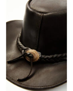 Bullhide Kids' Cedar Grove Leather Outback Hat -Ariat Shop 282B40 7010 P2
