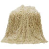 Mongolian Faux Fur Throw, 50X60 Cream -Ariat Shop 28444J 19 P1