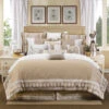 HiEnd Accents Cream Newport Duvet Cover Set - King -Ariat Shop 28477B 02 P1