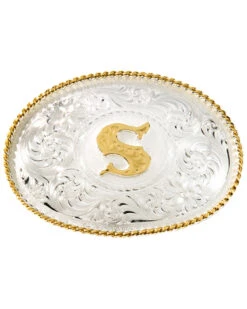 Montana Silversmiths Men's Initial "S" Buckle