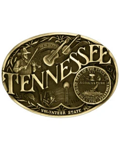 Montana Silversmiths Men's Tennessee State Heritage Attitude Belt Buckle
