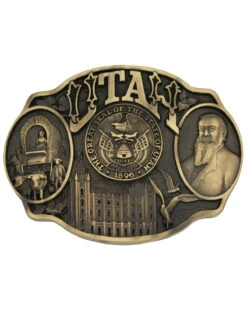 Montana Silversmiths Utah State Heritage Attitude Belt Buckle